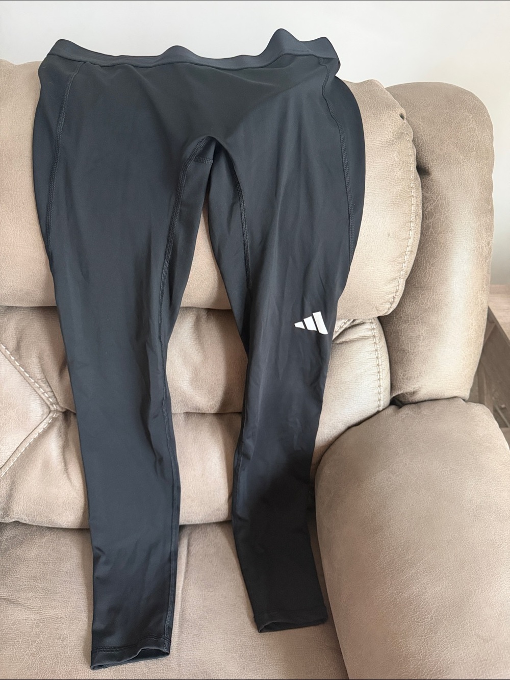 adidas Black Women's Logo Workout Leggings